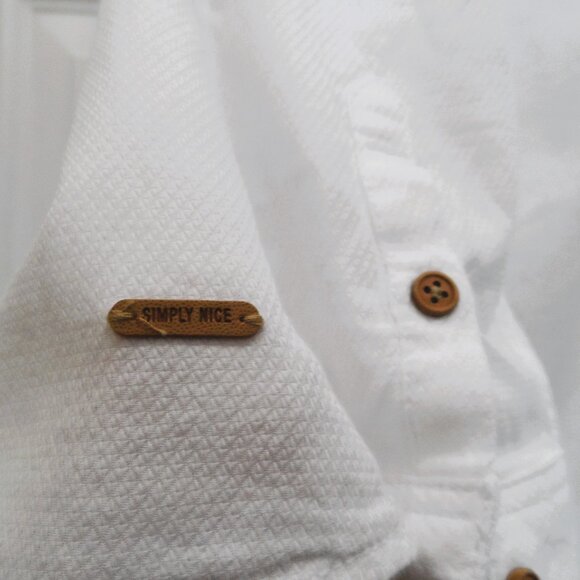 Zara Boys Button Down Shirt Size 8 Years White Cotton Formal  Casual- NWT - Picture 3 of 10